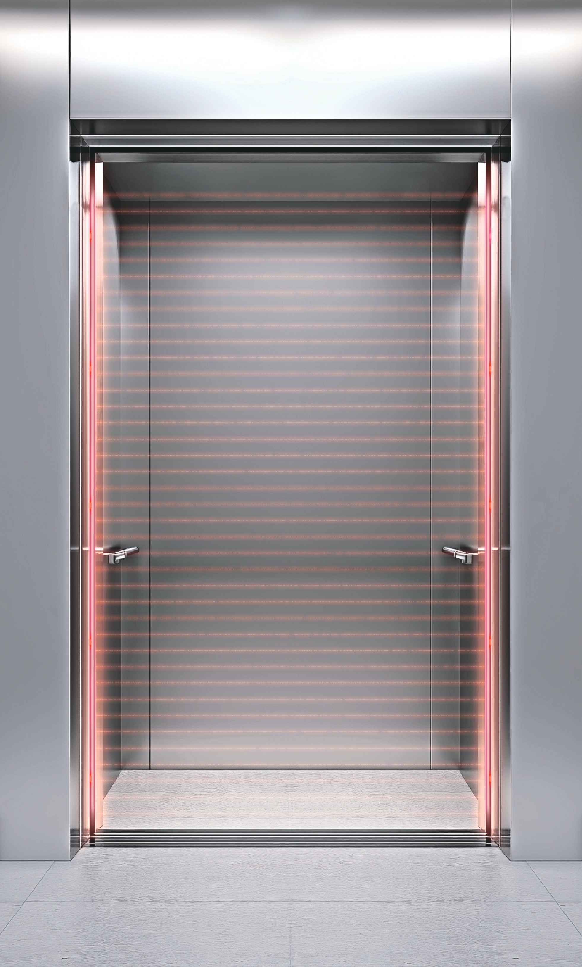 2C-LED 옵션 물체 감지 시 예시 이미지